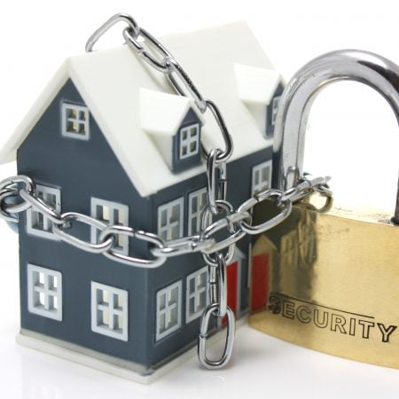 Home surrounded chains - secure home
